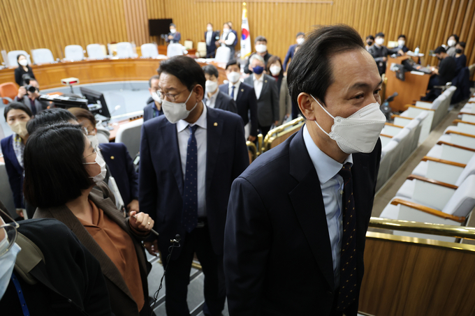 이채원 참사 국정조사 특별위원회 전체회의가 24일 국민의힘의 불참으로 파행됐다. (사진=연합뉴스 제공)