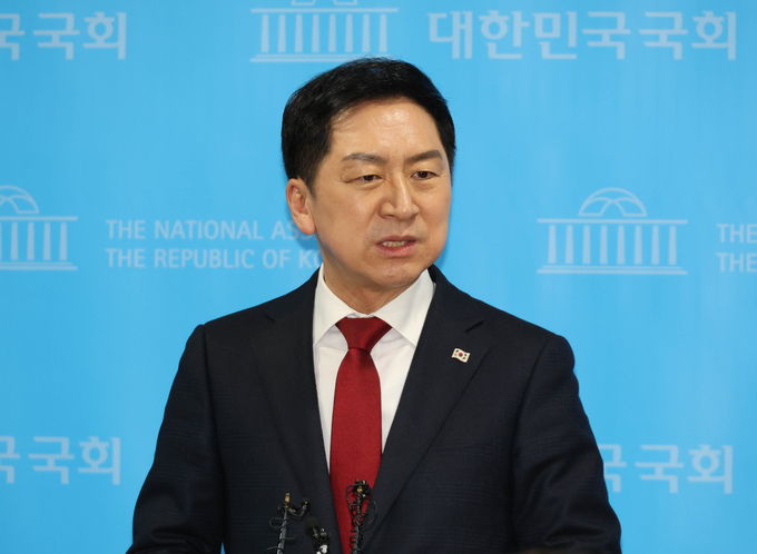 국민의힘 3·8 전당대회에 출마한 김기현 당대표 후보. (사진=연합뉴스)