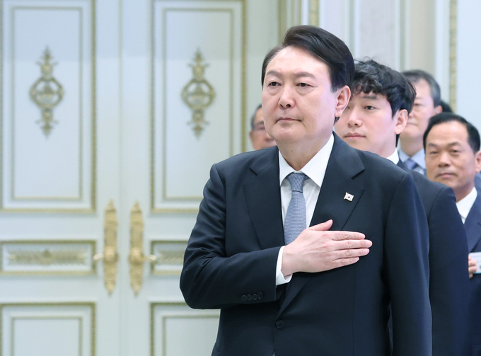 일자리창출 우수기업 CEO 초청 오찬 참석한 윤석열 대통령