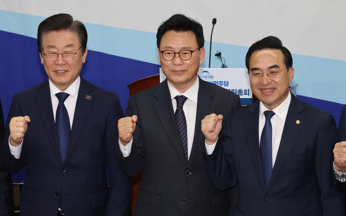 박광온 더불어민주당 의원이 28일 민주당 신임 원내대표로 당선됐다. (사진=연합뉴스)