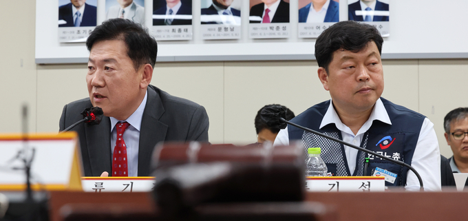 지난 2일 진행된 최저임금위원회 1차 전원회의에서 발언하는 류기정 사용자위원. (사진=연합뉴스 제공)