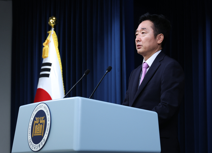 이도운 대통령실 대변인이 31일 용산 대통령실 브리핑룸에서 발언하고 있다. (사진=연합뉴스)