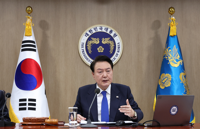 윤석열 대통령이 28일 용산 대통령실에서 제50회 국무회의를 주재해 발언하고 있다. (사진=연합뉴스)