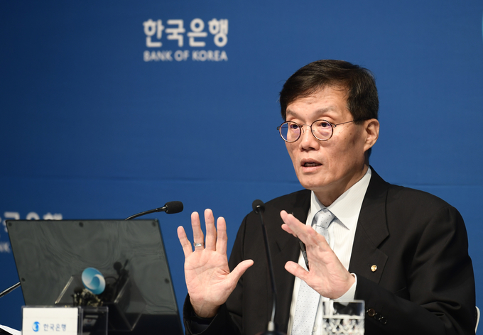 이창용 한국은행 총재가 통화정책방향 기자간담회에서 발언하고 있다. (사진=연합뉴스 제공)
