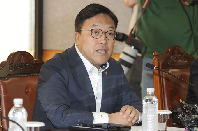 김병환 금융위원장이 은행권 간담회에 참석해 발언하고 있다. (사진=연합뉴스 제공)