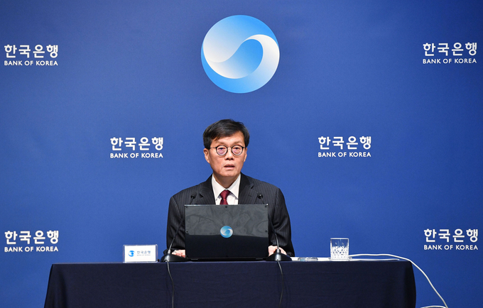 이창용 한국은행 총재가 통화정책방향결정회의 이후 열린 기자간담회에서 발언하고 있다. (사진=연합뉴스 제공)