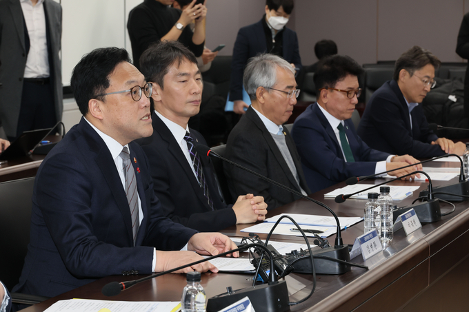 김병환 금융위원장이 9일 오전 서울 종로구 정부서울청사 금융위원회에서 열린 금융상황 점검회의에서 발언하고 있다. (사진=연합뉴스 제공)