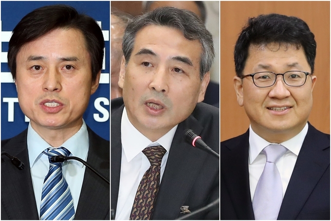  더불어민주당은 12일 이른바 3대 특검법(내란특검법·김건희특검법·채상병특검법)에 따른 특별검사 후보자로 조은석 전 감사원장 직무대행(왼쪽부터), 민중기 전 서울중앙지방법원장, 이윤제 명지대 교수 등 3인을 추천했다. (사진=연합뉴스)