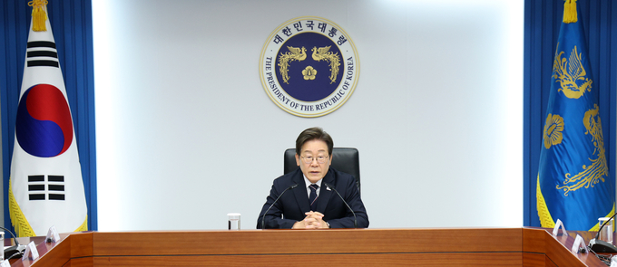 이재명 대통령이 23일 용산 대통령실에서 제1차 수석보좌관회의를 주재하고 있다. (사진=연합뉴스)