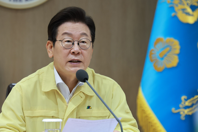 이재명 대통령이 18일 서울 용산 대통령실에서 취임 후 첫 을지 국무회의를 주재하고 모두발언 하고 있다. (사진=연합뉴스)